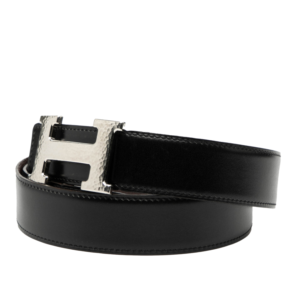 Pre-Loved Hermes Swift and Togo Constance H Martelee Reversible Belt - Picture 2 of 6